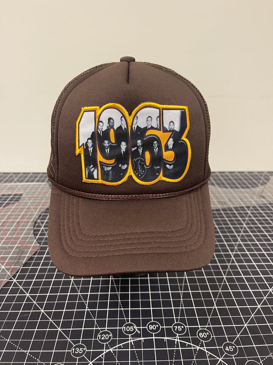 1963 Founders Trucker Hat – Brown Edition