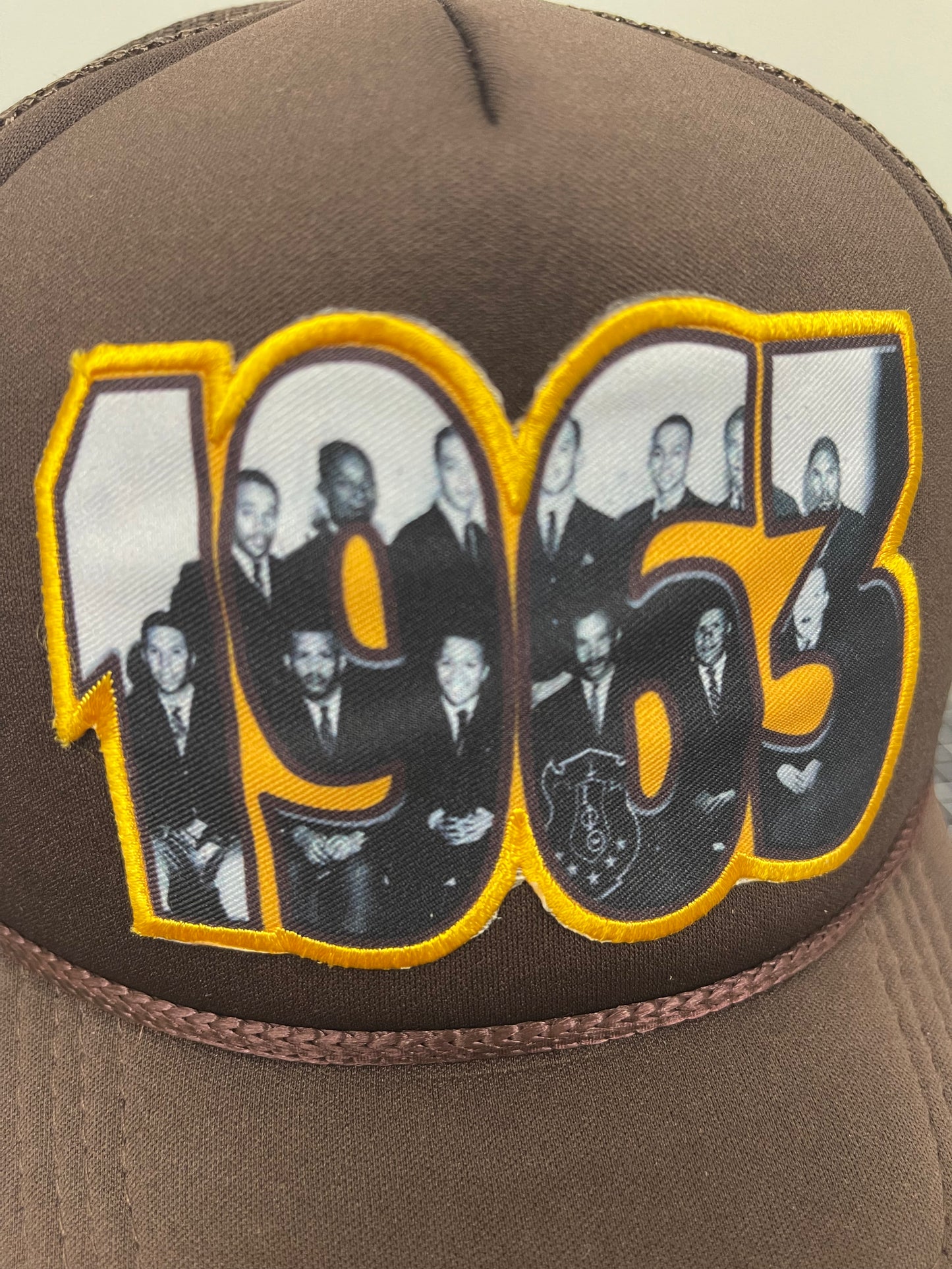 1963 Founders Trucker Hat – Brown Edition