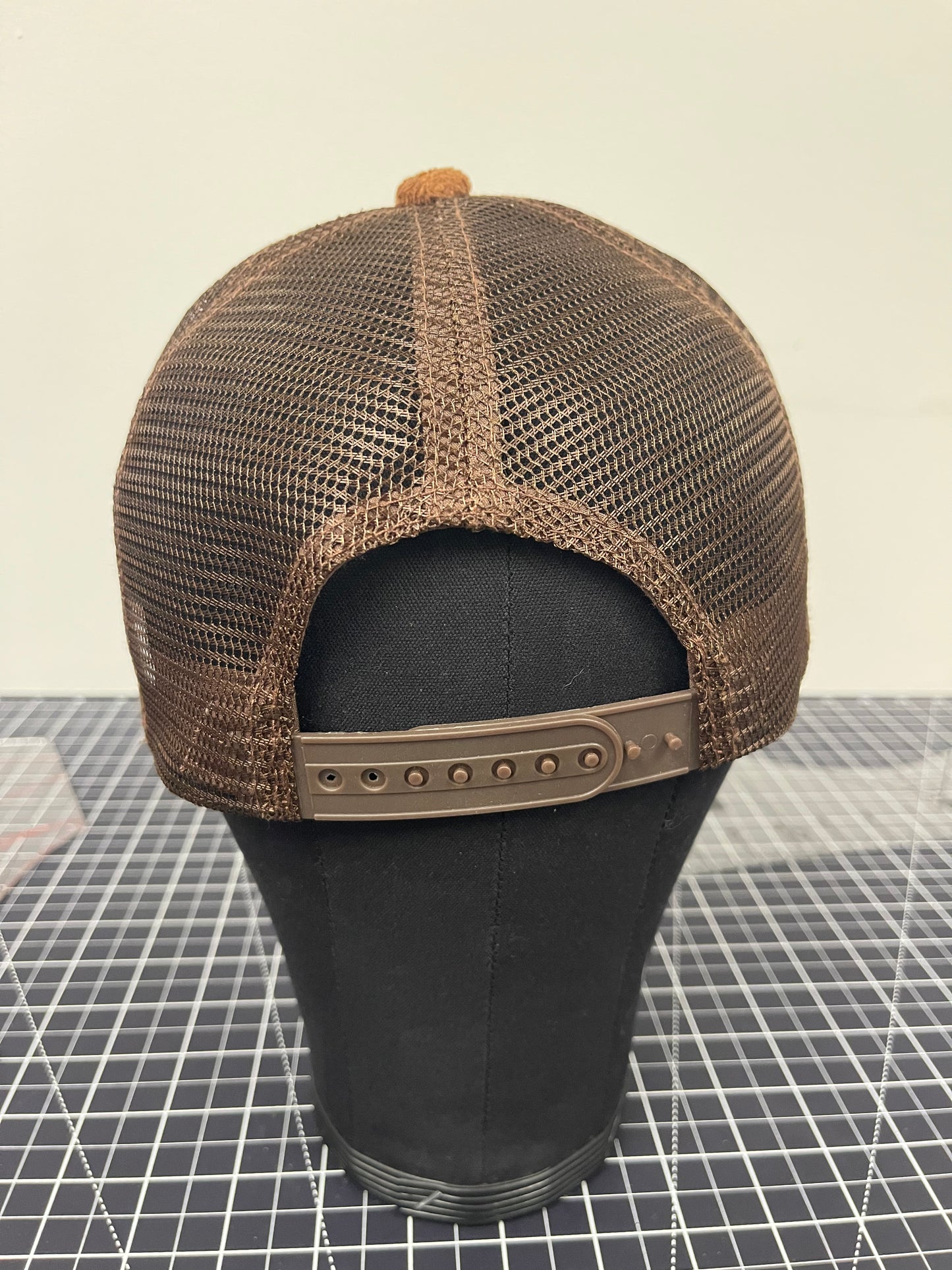 Iota Phi Theta Plush Trucker Hat – Suede Brown Edition