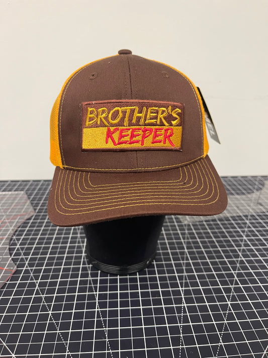 Brother’s Keeper Trucker Hat – Brown/Gold/Red Edition