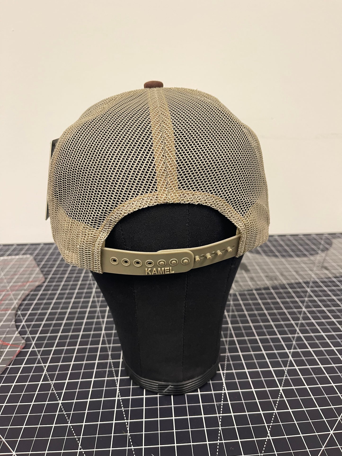 “Dig Deep” Work Ethic Trucker Hat – Brown/Tan Edition