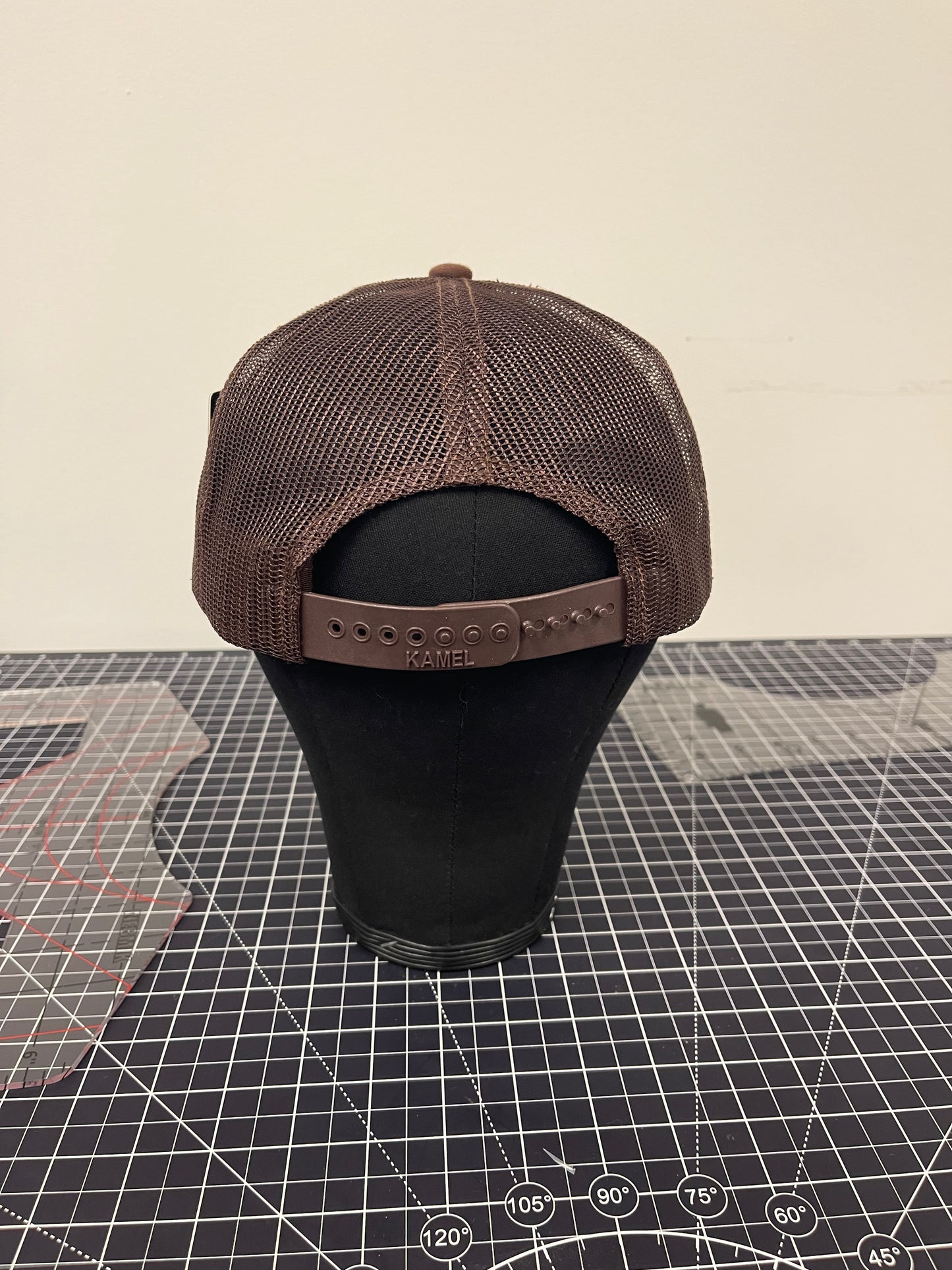 IOTA Graffiti Trucker Hat – Brown/Gold Edition