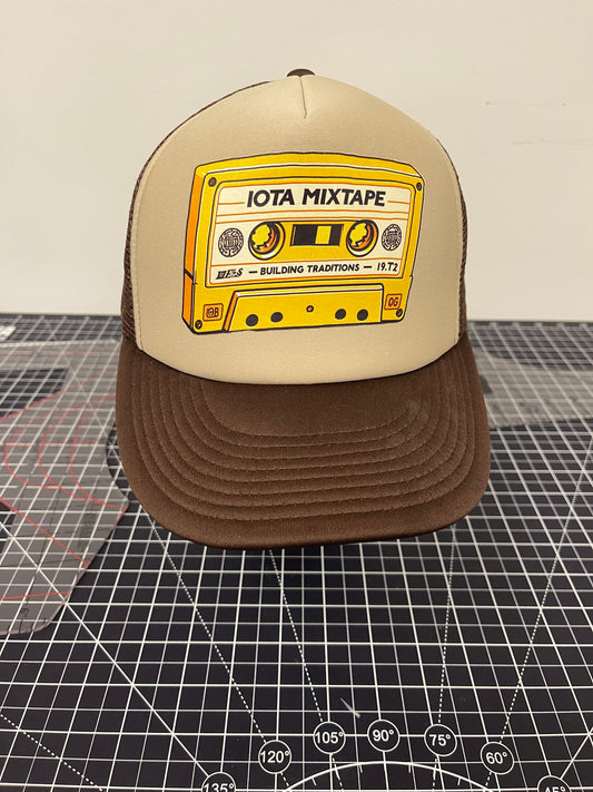 IOTA Mixtape Trucker Hat – Brown/Tan Edition