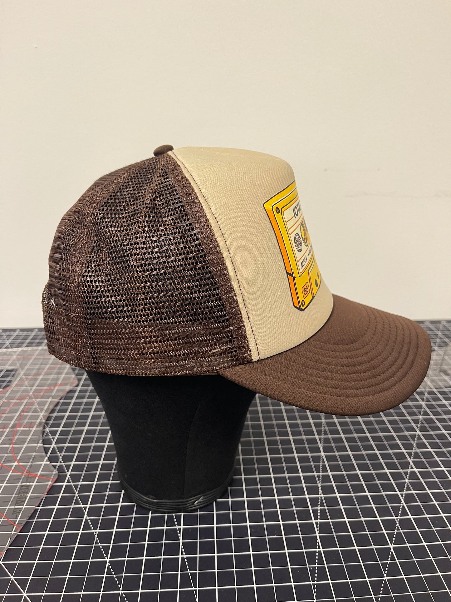 IOTA Mixtape Trucker Hat – Brown/Tan Edition