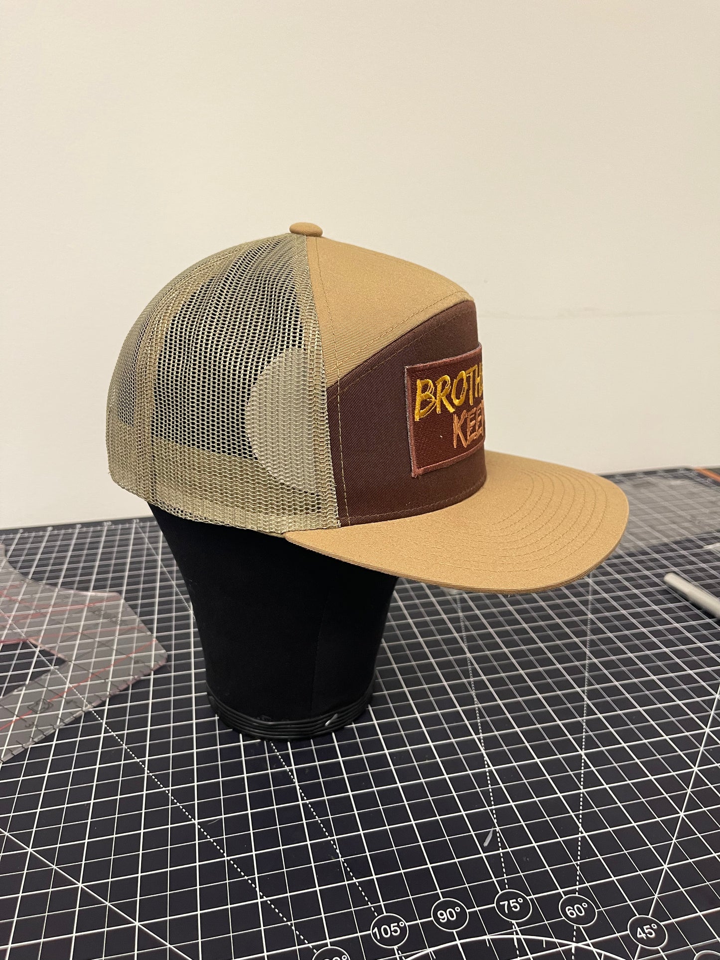 Brother’s Keeper Trucker Hat – Khaki/Brown Edition