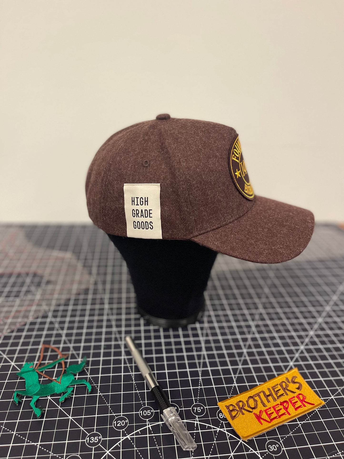 "Founded in Excellence" Wool Snapback (Brown Edition)